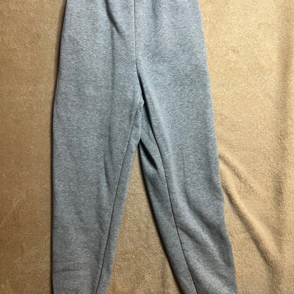 Loose Thread Youth Large Gray Jogging‎ Cozy Cuff Leg Pocket Sweatpants (Z)